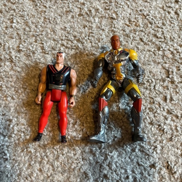 Vintage 90s Action Figures Kenner Steel Shaq DC Comics Robocop Police Hunter